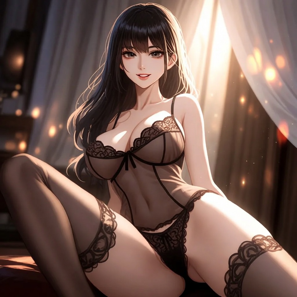 Cyberpunk AI generated adult image Alice AI Porn neon lighting